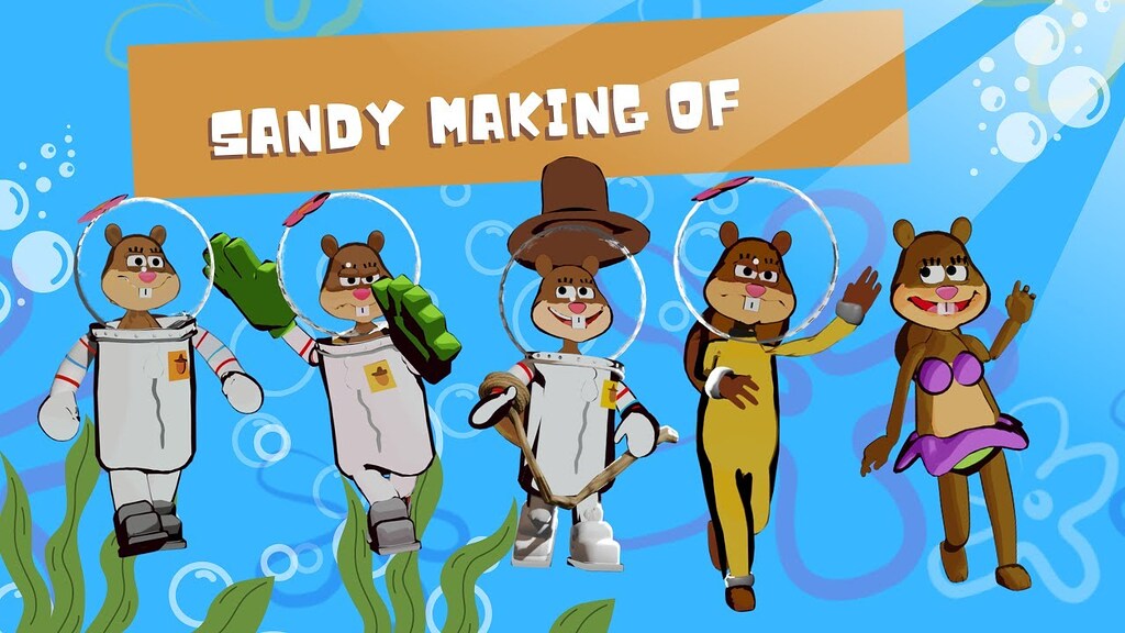 Sandy Cheeks 3D Models Making Of Finished Projects Blender Artists