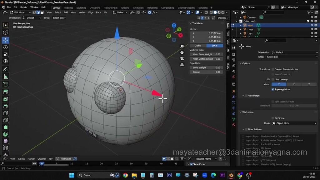 Vertices Going Zigzag When Switched Both Proportion And Mirror To