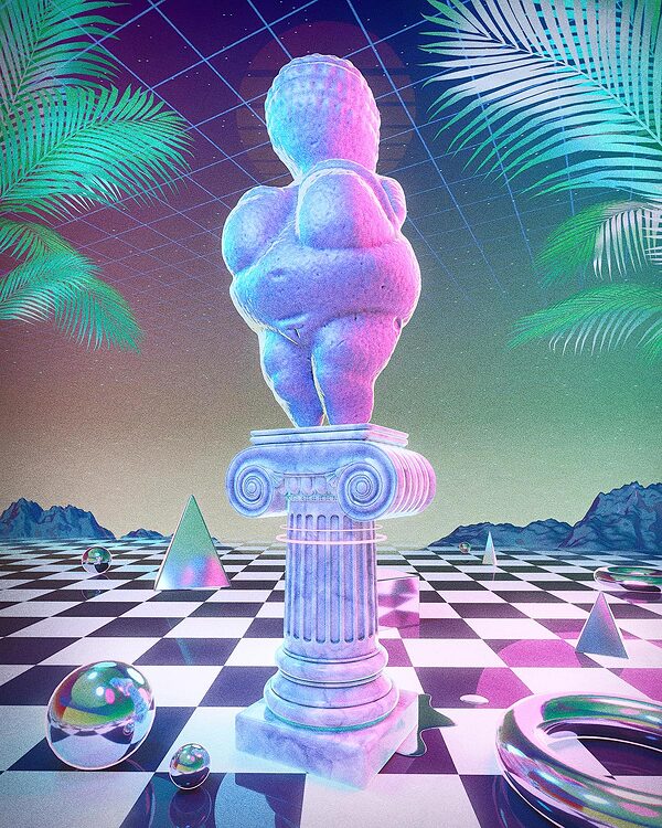 Willendorf Vaporwave Finished Projects Blender Artists Community