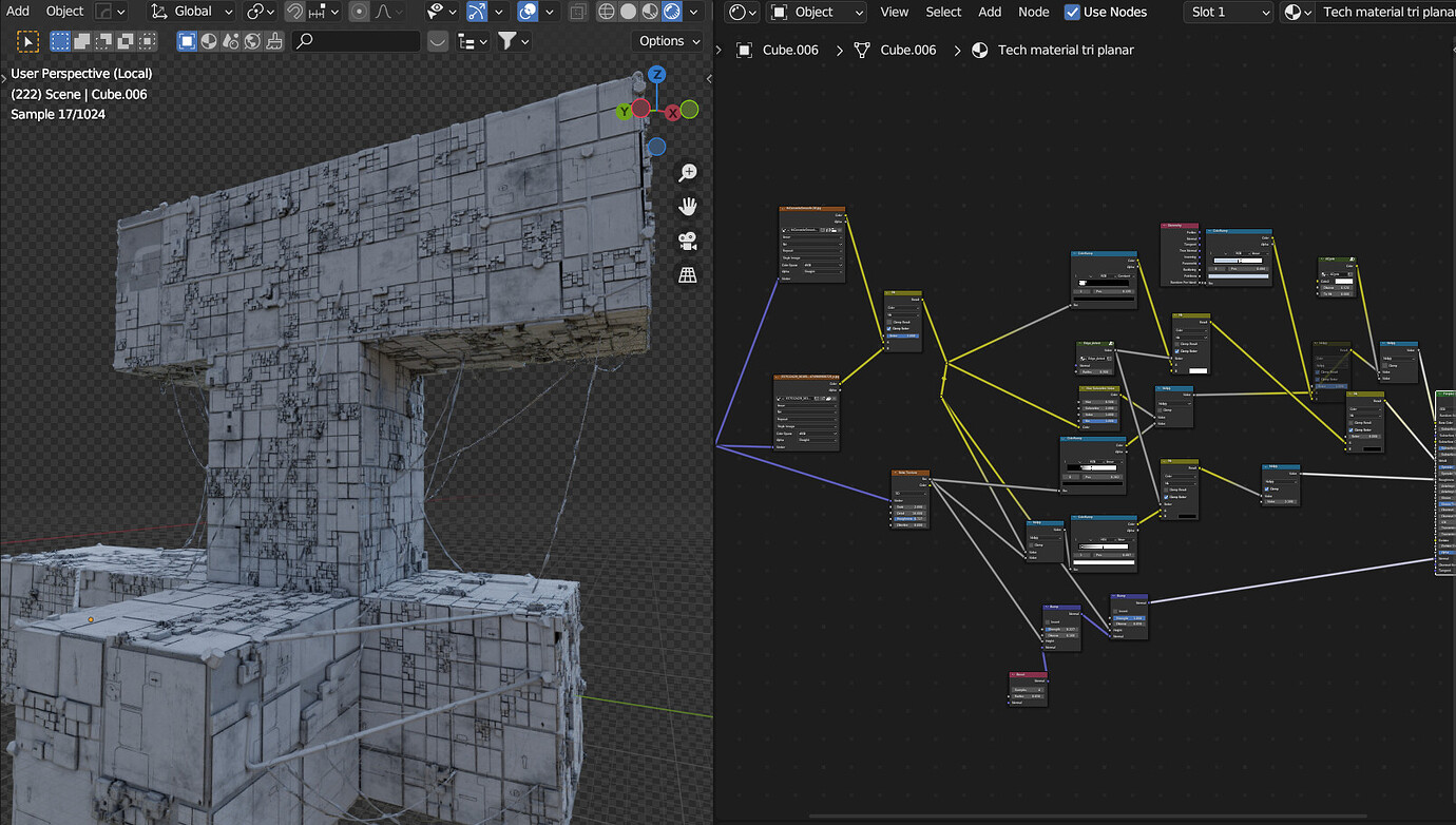 Geometry Nodes Scifi Panels Generator With Project File Blender