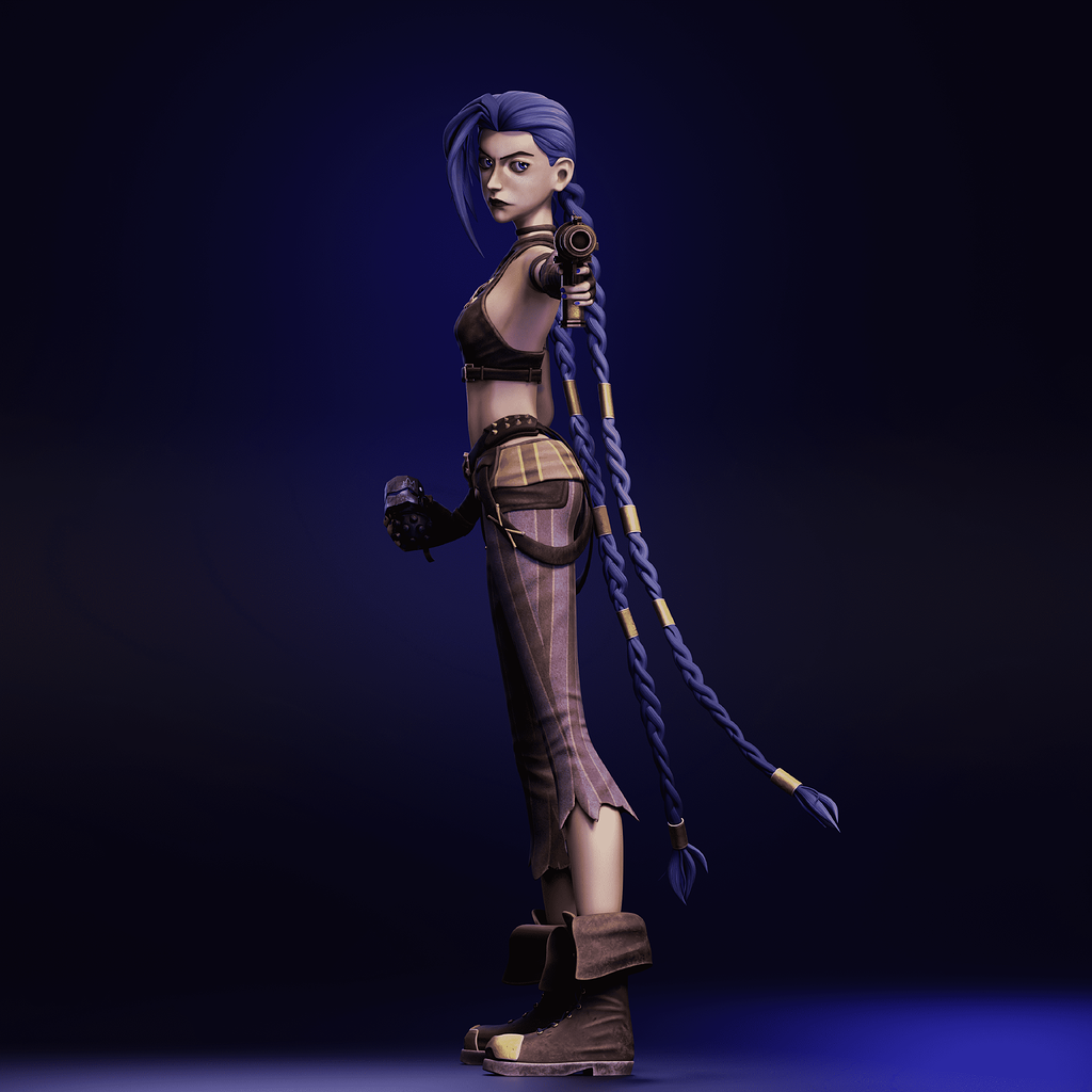 Jinx Arcane Fanart Finished Projects Blender Artists Community