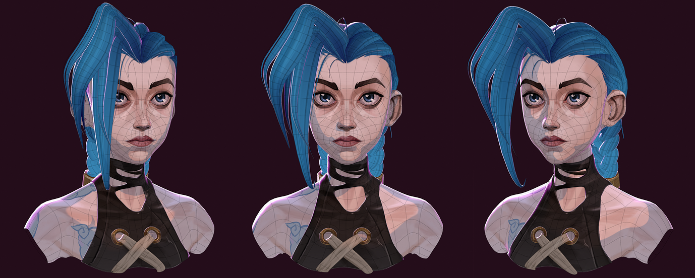 Jinx Arcane Study Finished Projects Blender Artists Community