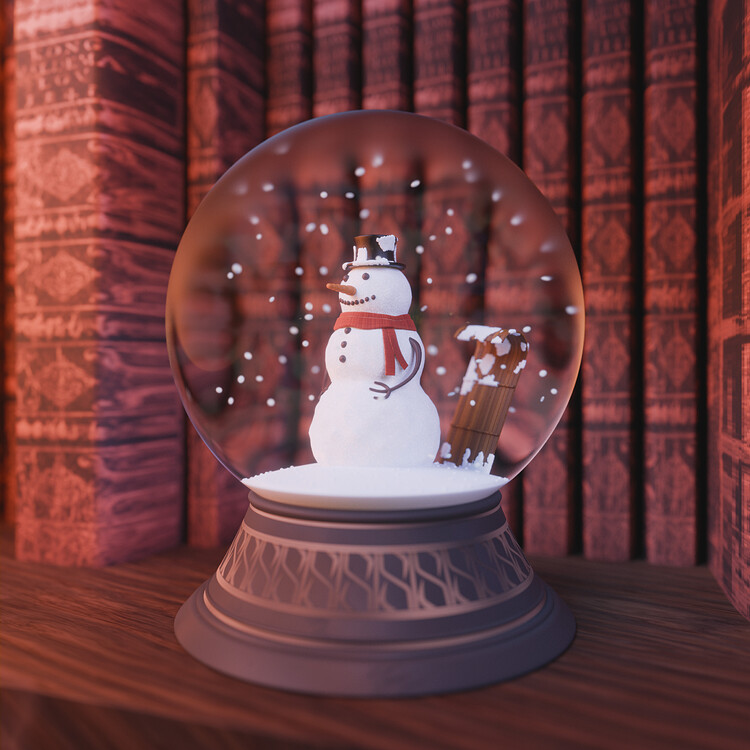 Snow Globe Finished Projects Blender Artists Community