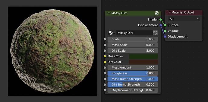 Procedural Mossy Dirt Material Blender Tutorial Tutorials Tips And