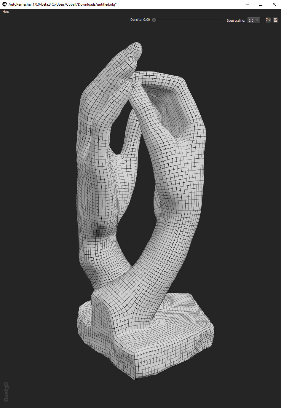 Simplify D Scan Mesh Retopology By Damianj Modeling Blender