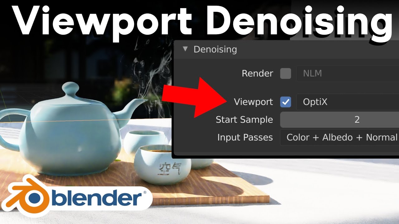 How To Use Blender S Viewport Denoising Tutorial Tutorials Tips