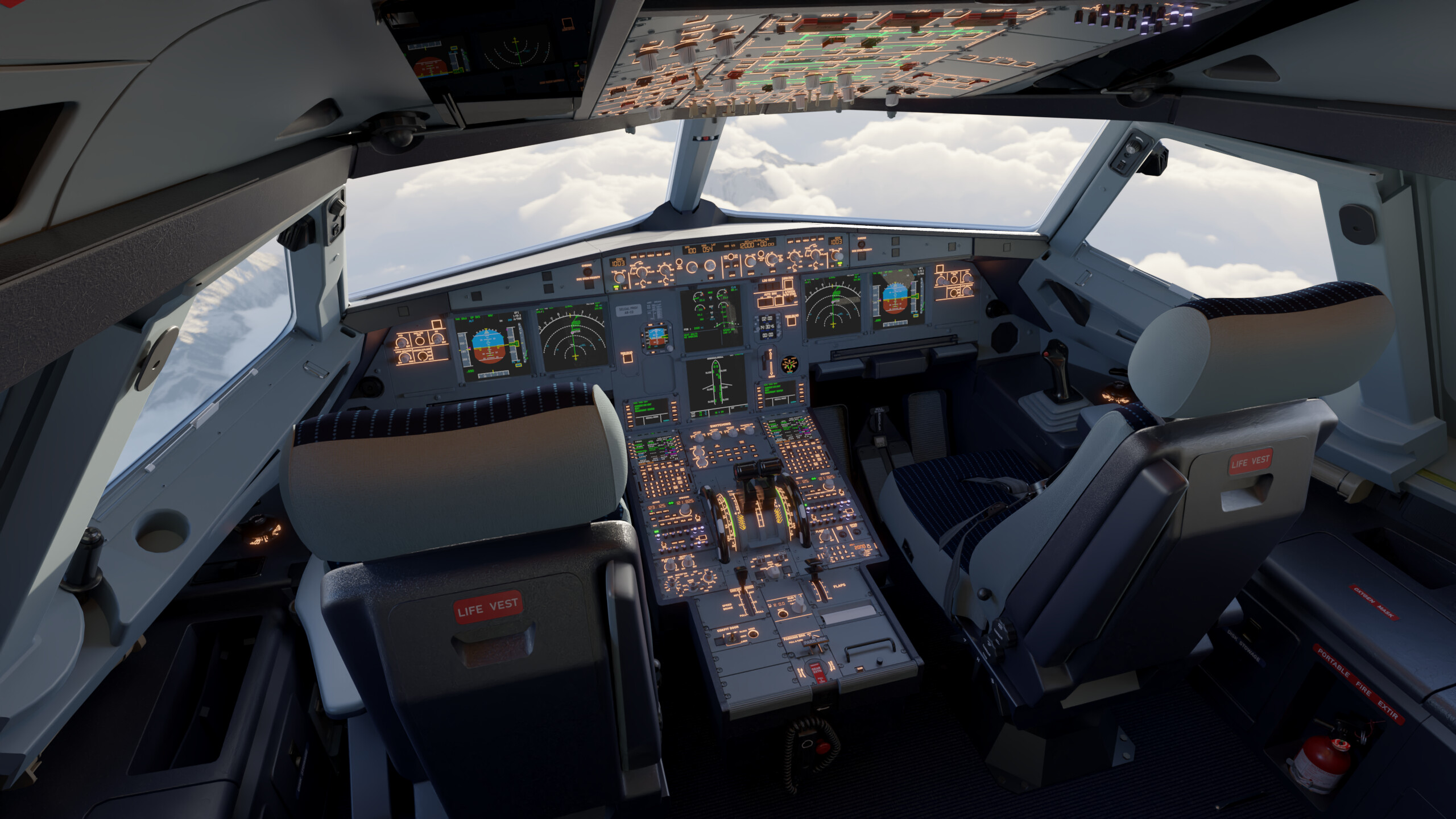 Airbus A Cockpit Interior Finished Projects Blender Artists