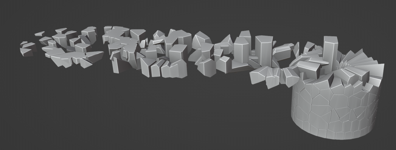 Geometry Nodes Help With A Circular Reverse Fracture Effect