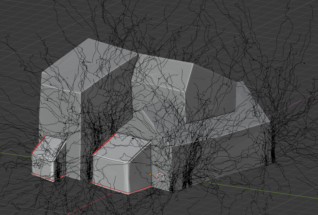 Procedural Abandoned House With Geometry Nodes Finished Projects