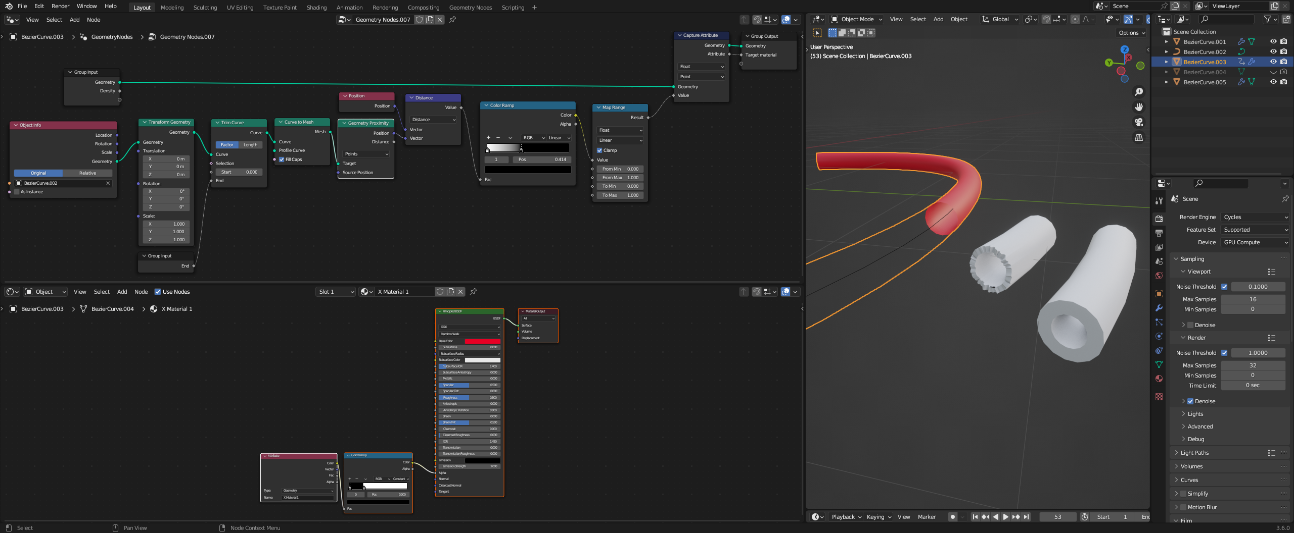 How To Add Mesh Cap Or Extrude Or Solidify Noise Texture On Geometry