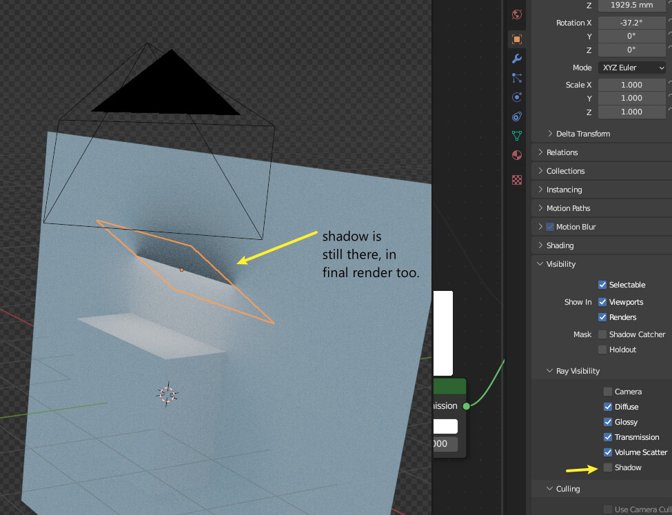 Can&rsquo;t hide emitter&rsquo;s shadow - Lighting and Rendering - Blender 