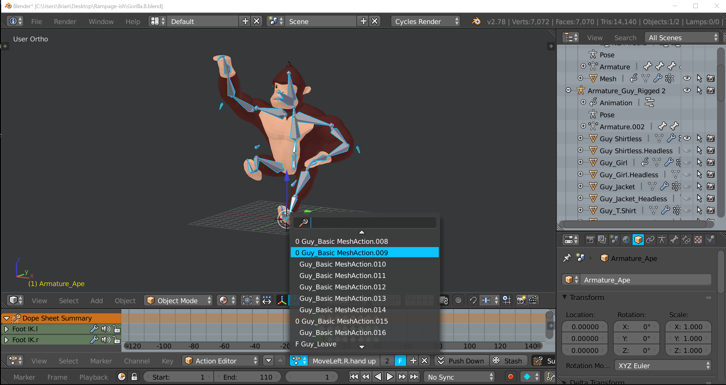 Lots of Junk Animation Sequences in my Blender File - Animation and Rigging  - Blender Artists Community