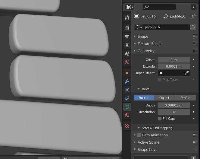 Adding bevel to path without adding thickness - Modeling - Blender Artists  Community