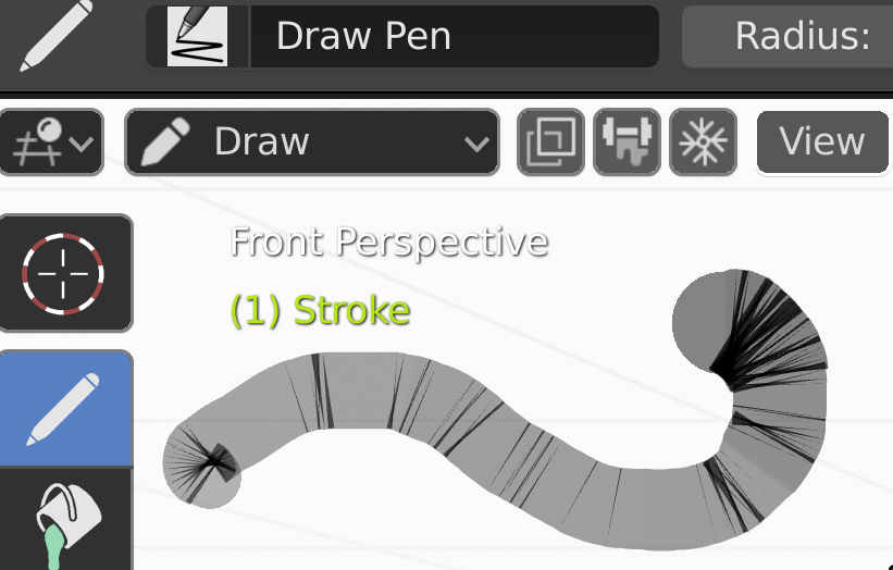 Grease pencil, black lines in stroke (2.8) - Basics & Interface - Blender  Artists Community
