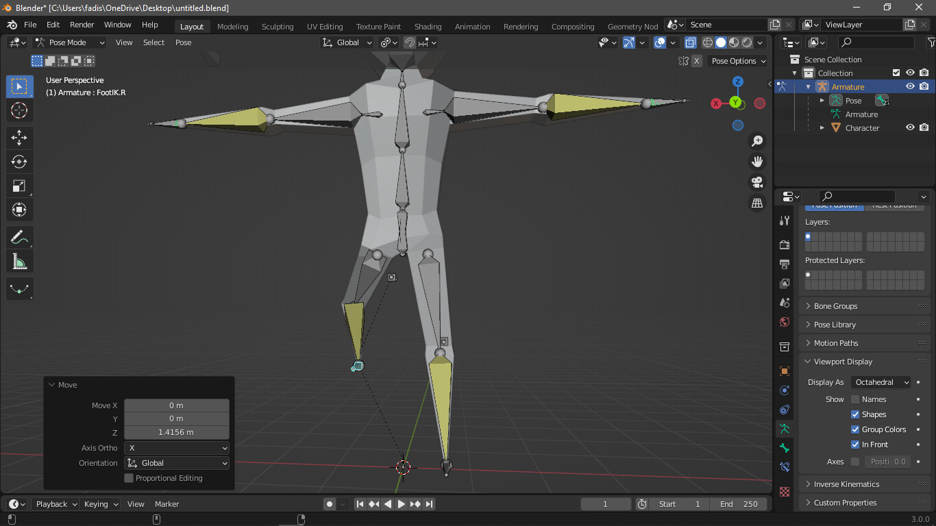 Inverse Kinematics knee rig for character acting weird - Animation and  Rigging - Blender Artists Community