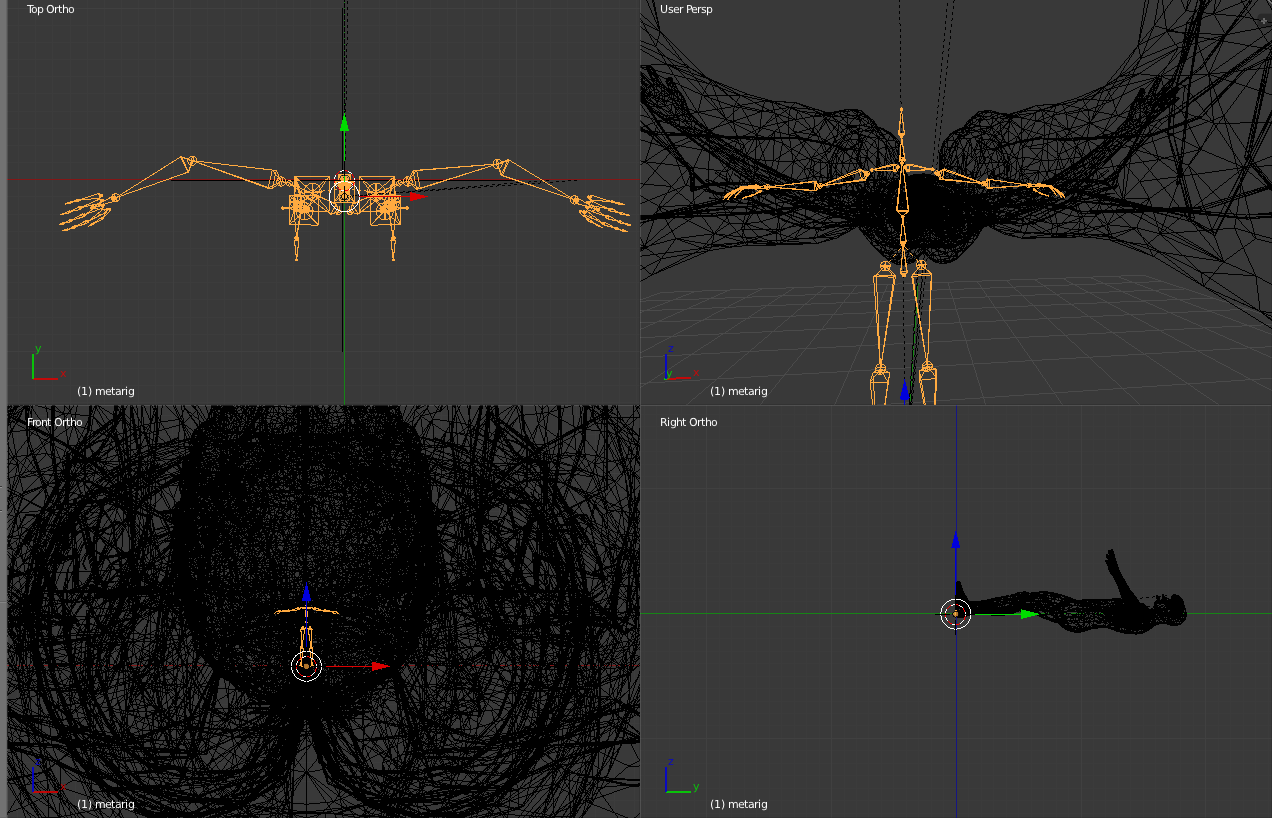 I Uploaded a Sample Armature That is Made to Work with Unity's