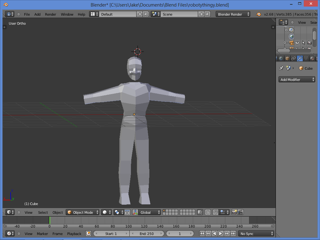 3D model a person easily in Blender 