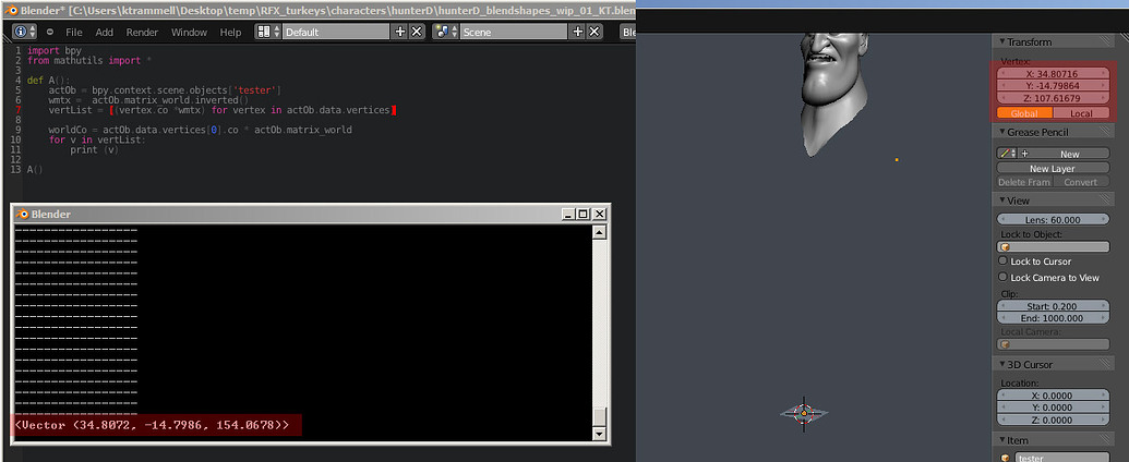 Global Coordinates for Mesh Vertices - Python Support - Blender Artists ...