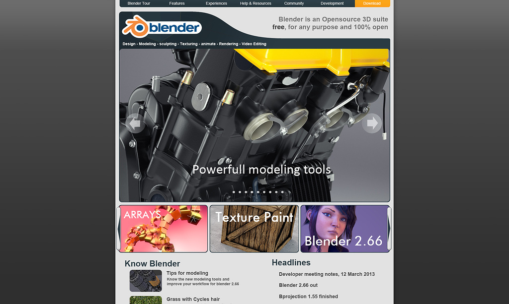 Blender webpage proposal - Blender and CG Discussions - Blender Artists ...