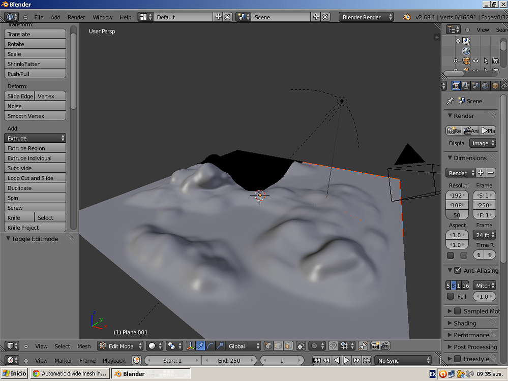Automatic divide mesh in tiles? - Python Support - Blender Artists ...
