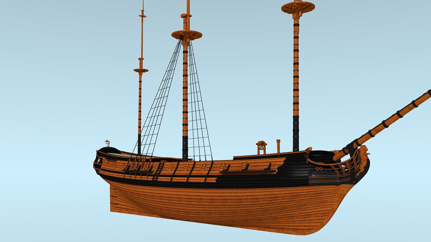 18th Century Frigate - #26 by RickyBlender - Works in Progress ...