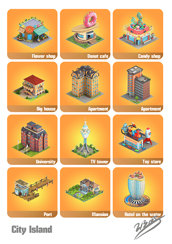 City Island game designs (android game) - Finished Projects - Blender ...