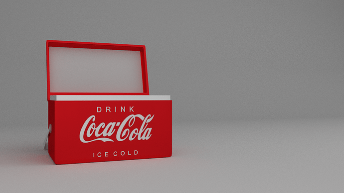 Coke best sale ice box