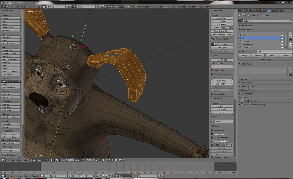 Partcle, Hair, Problem with bending hair - Particles and Physics ...