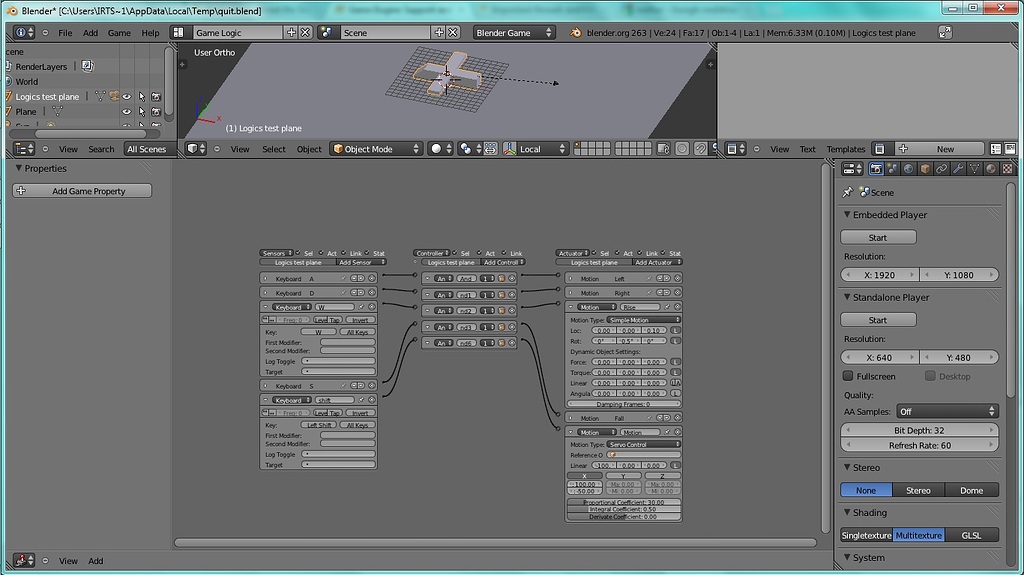 New game, already stuck - Game Engine Support and Discussion - Blender ...