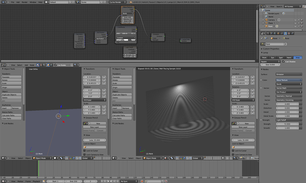 IES-Like Lights in Cycles / Architectural Lighting - Blender Tests