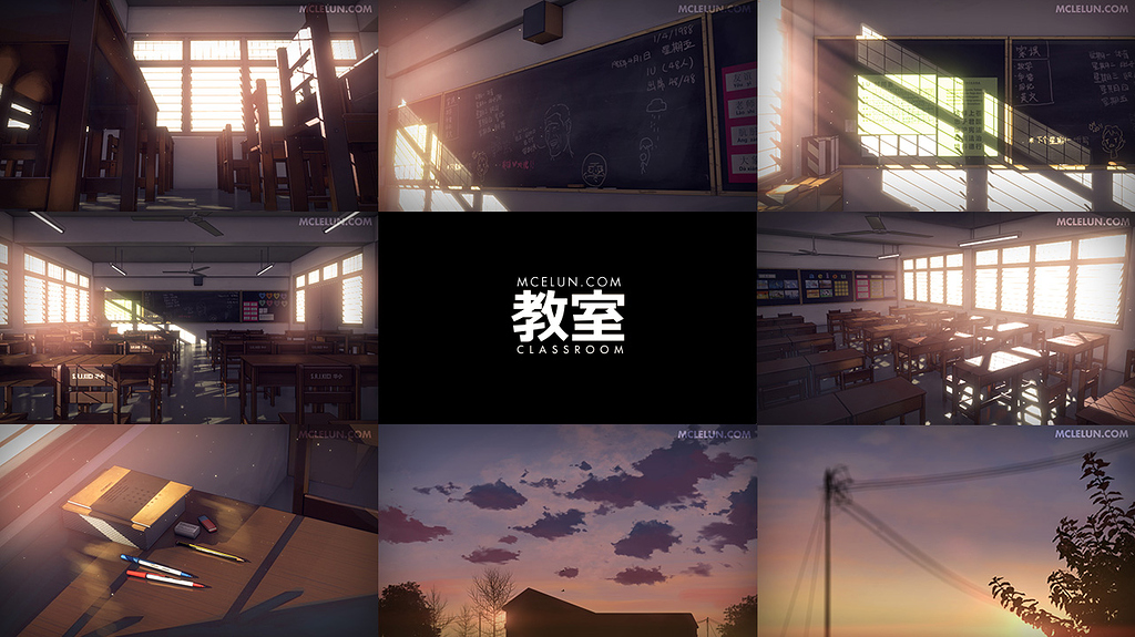 Anime Classroom, Blender only