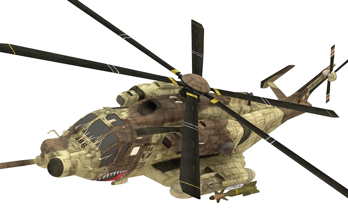 [WIP] Desert Storm helicopter - Works in Progress - Blender Artists ...