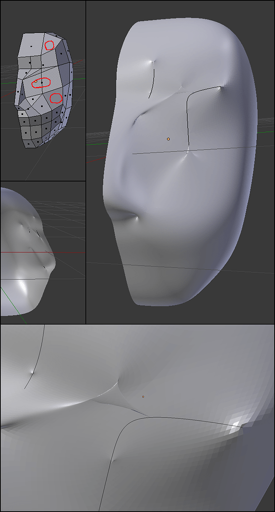 Weird faces & subdivision surface creates pointy extrusions! - Modeling ...