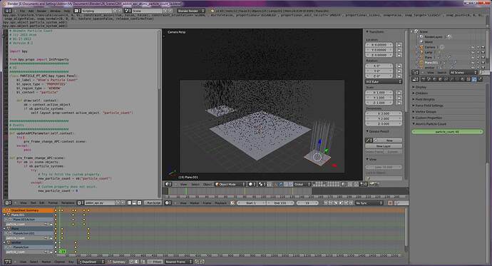Animating Particle System Particle Count - Python Support - Blender ...