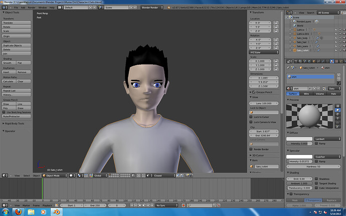 main character for my new project - Works in Progress - Blender Artists ...