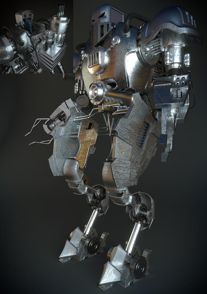 Cg Cookie Contest - Steampunk Robot - Finished Projects - Blender ...
