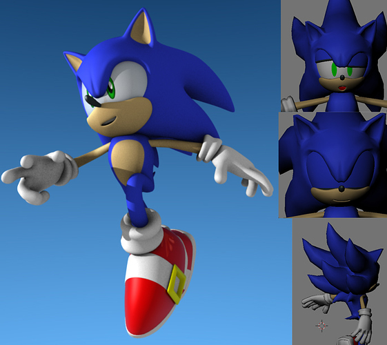 Sonic the Hedgehog - Finished Projects - Blender Artists Community