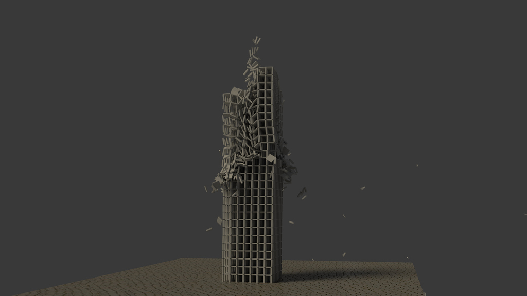 bullet integration... building collapse - Finished Projects - Blender ...