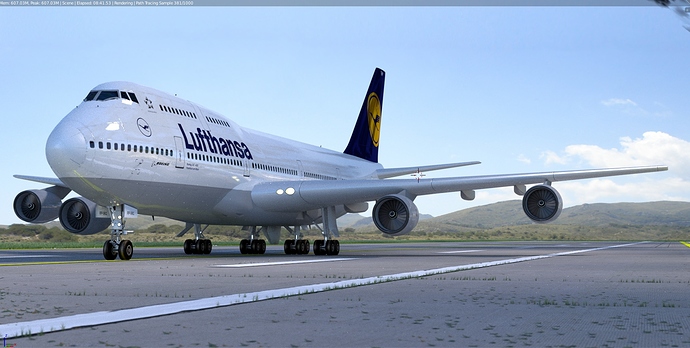 Boeing 747 - Lufthansa - Finished Projects - Blender Artists Community