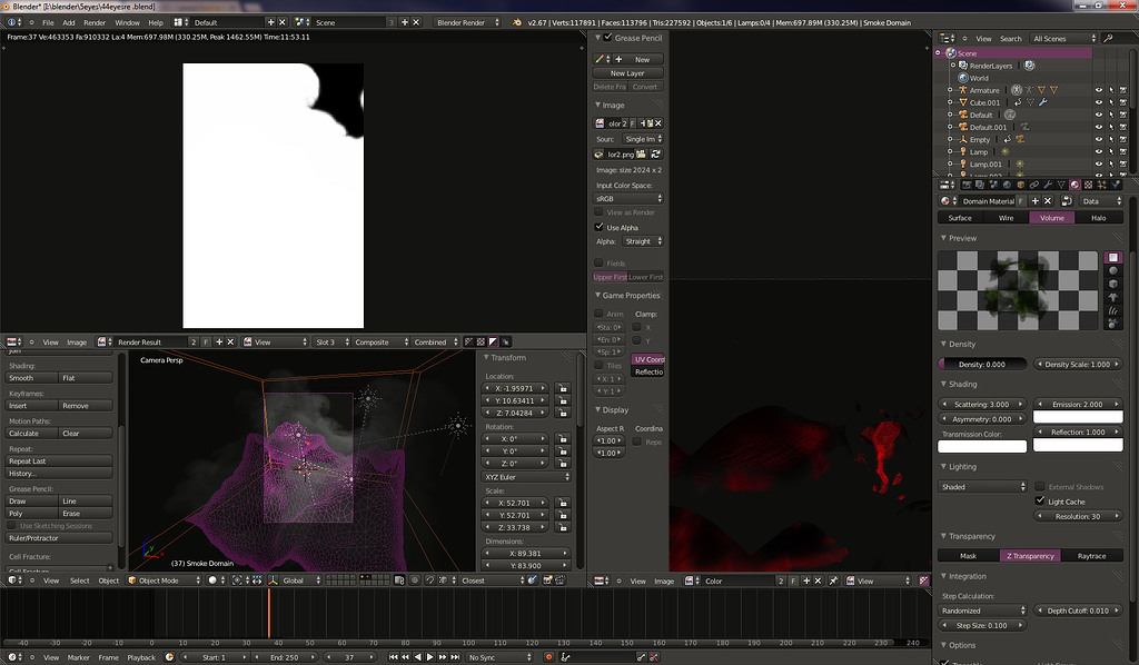 Rendering Smoke- Transparency issue - Lighting and Rendering - Blender ...