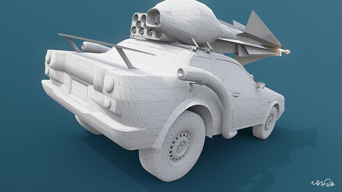 Car 02 wireframe