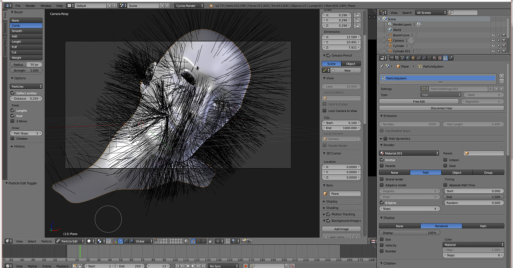 Hair particles misplaced - Particles and Physics Simulations - Blender ...