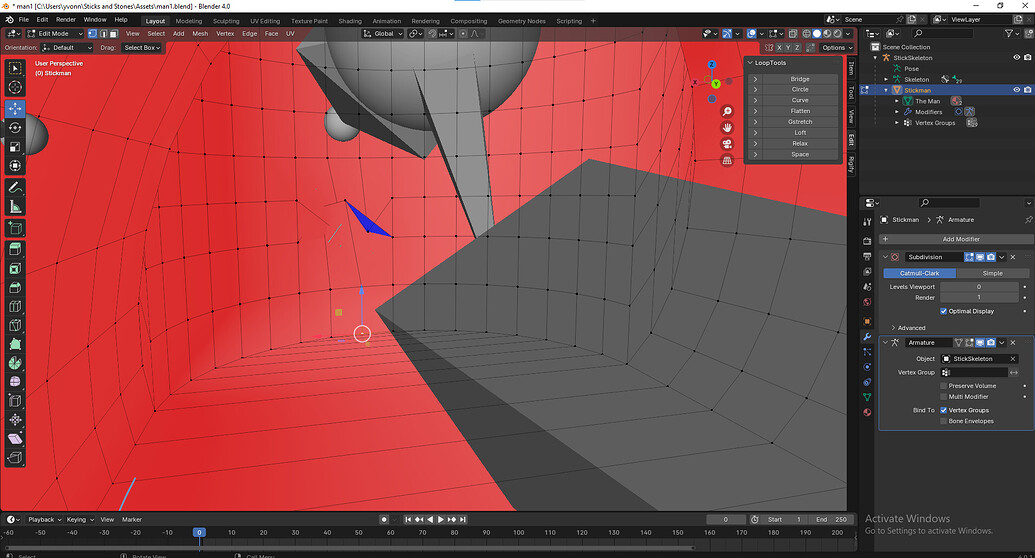 How to stop mesh from deforming due to armature? - Animation and ...