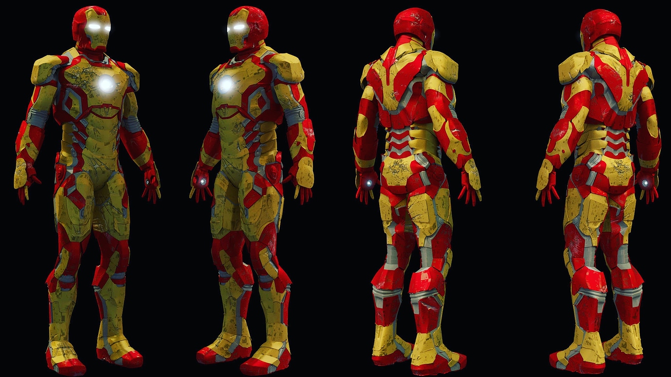 Iron Man Mark 42 (from Iron Man 3 Movie) - Finished Projects - Blender 