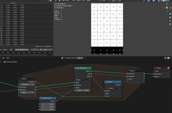 Select iteration of repeat zone (geometry nodes) - Modeling - Blender ...
