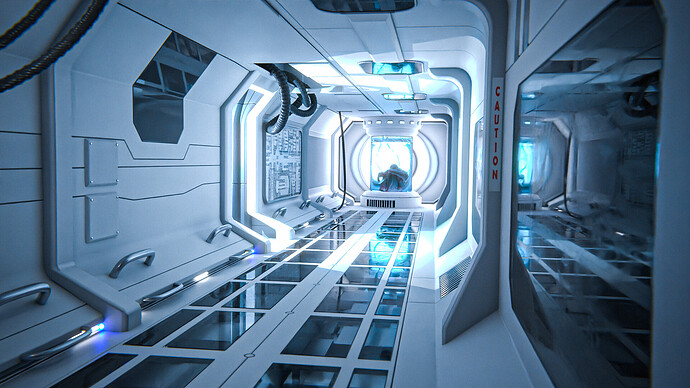 Sci-Fi Corridor - Finished Projects - Blender Artists Community