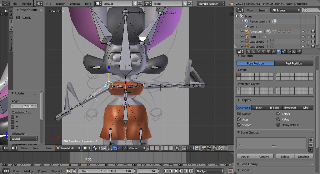Right Arm Moves the Left Arm When In Pose Mode - Animation and Rigging ...