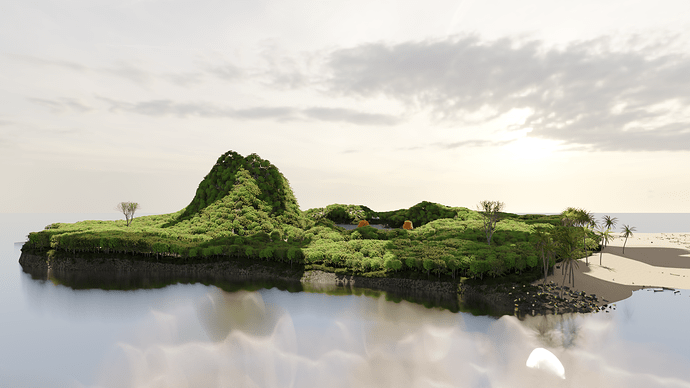 Blender Invironment Renders 3D Island Environment Render in Blender – Cinematic Animation | Bee CGI ...
