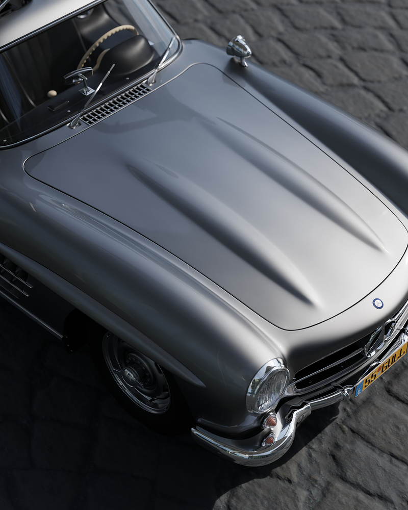 1955 Mercedes Benz 300SL Gullwing Renders - Finished Projects - Blender ...