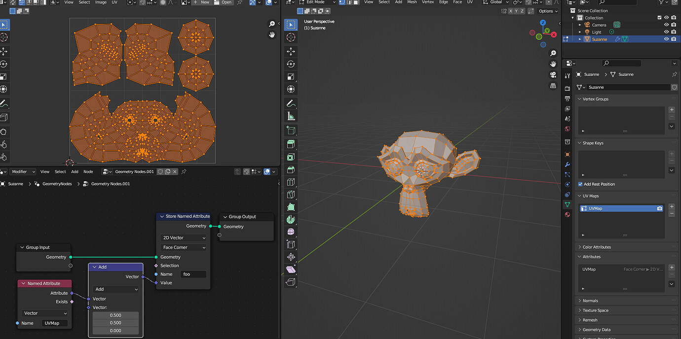 Are we have to convert face corner attribute to UV map again ...